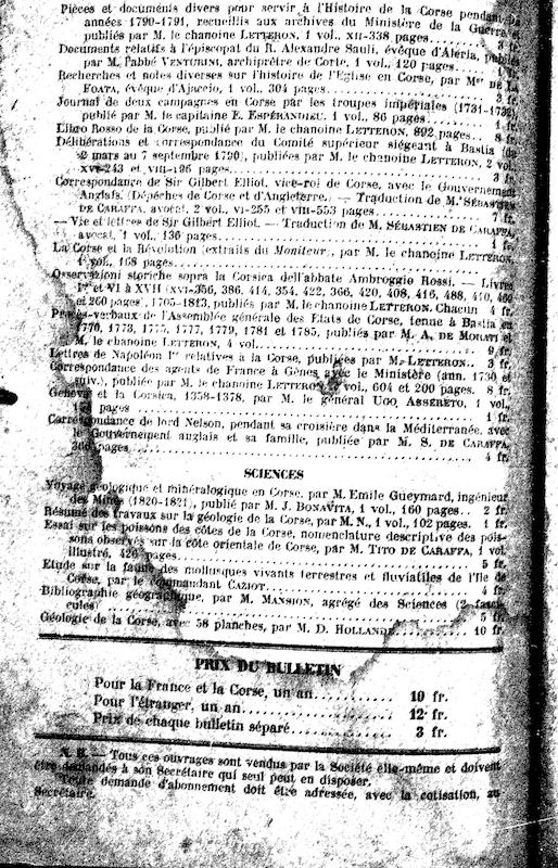 >Bulletin de la Société des Sciences Historiques et Naturelles de la Corse, n°390-392
