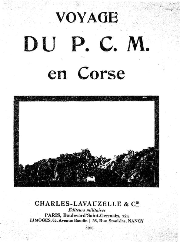 >Voyage du PCM en Corse
