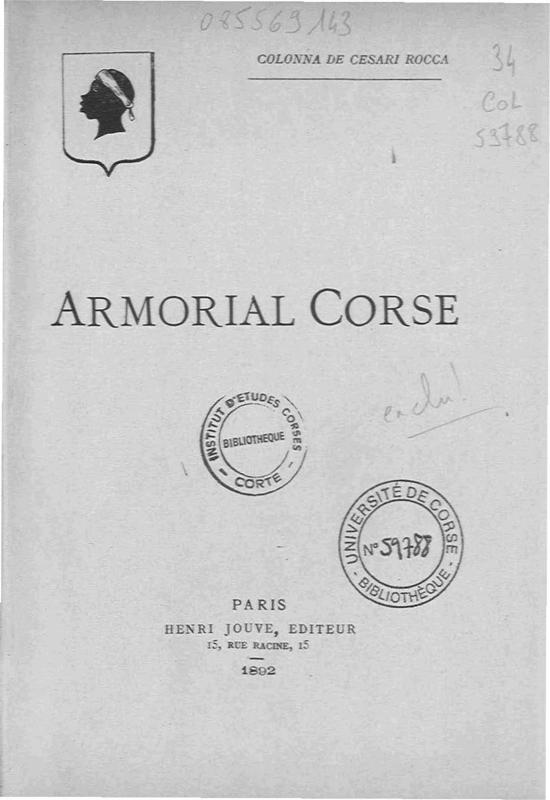 >Armorial Corse