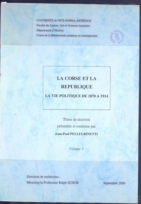>La Corse et la République