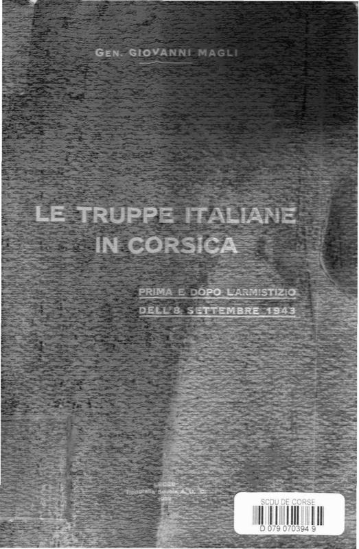 >Le truppe Italiane in Corsica