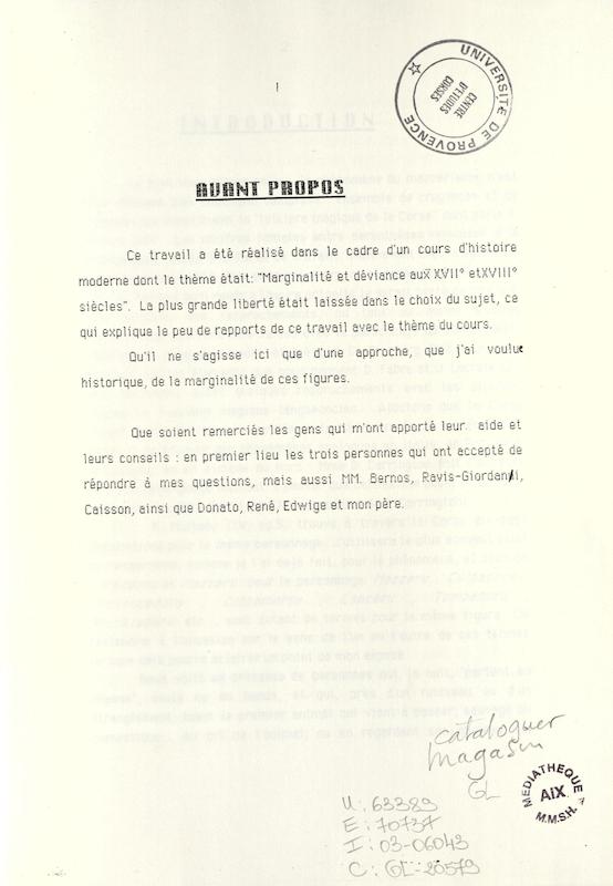 >Eléments pour une approche historique au mazzerisme