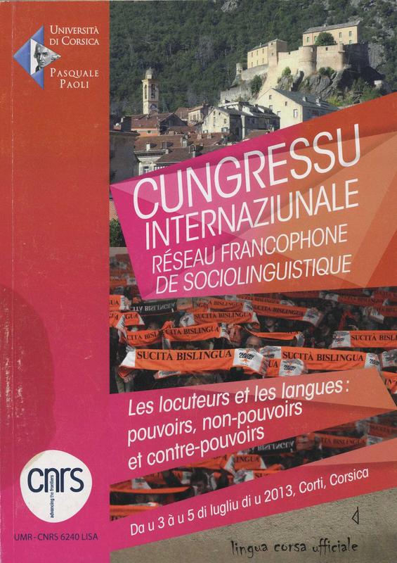 Cungressu Internaziunale - Réseau francophone de sociolinguistique