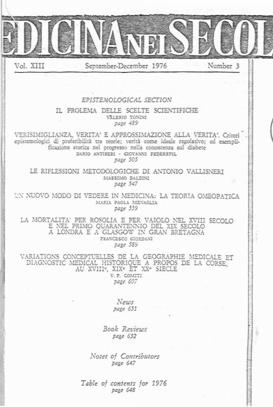 >Variations conceptuelles de la géographie médicale et diagnostic médical historique à propos de la Corse, au XVIIIe, XIXe et XXe siècle