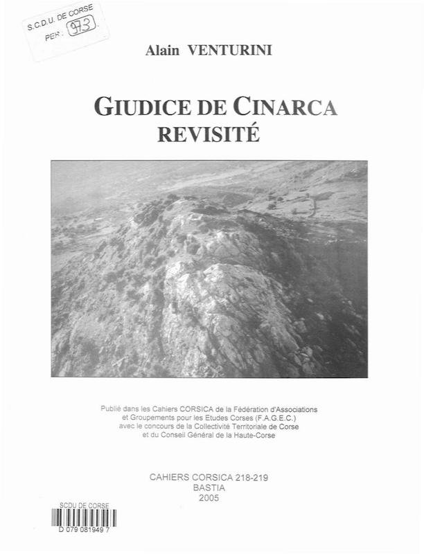Cahiers Corsica N° 218 et 219 - Giudice de Cinarca revisité (Ghjudice)
