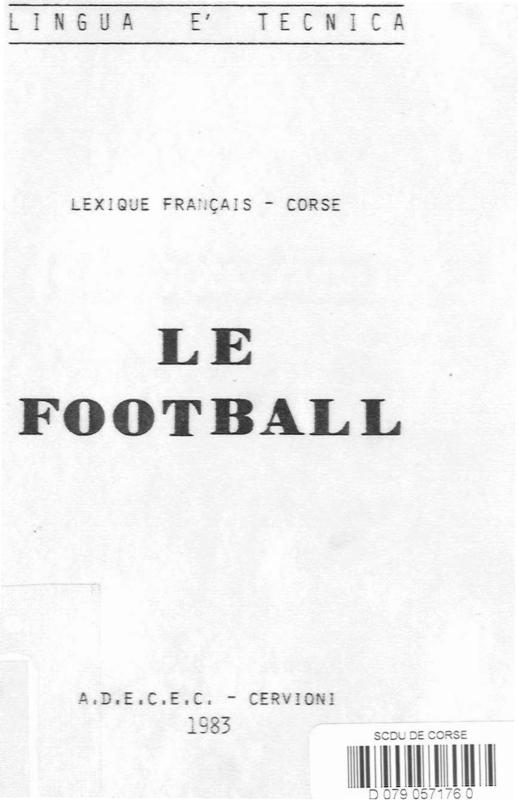 >Lexique français-corse : le football