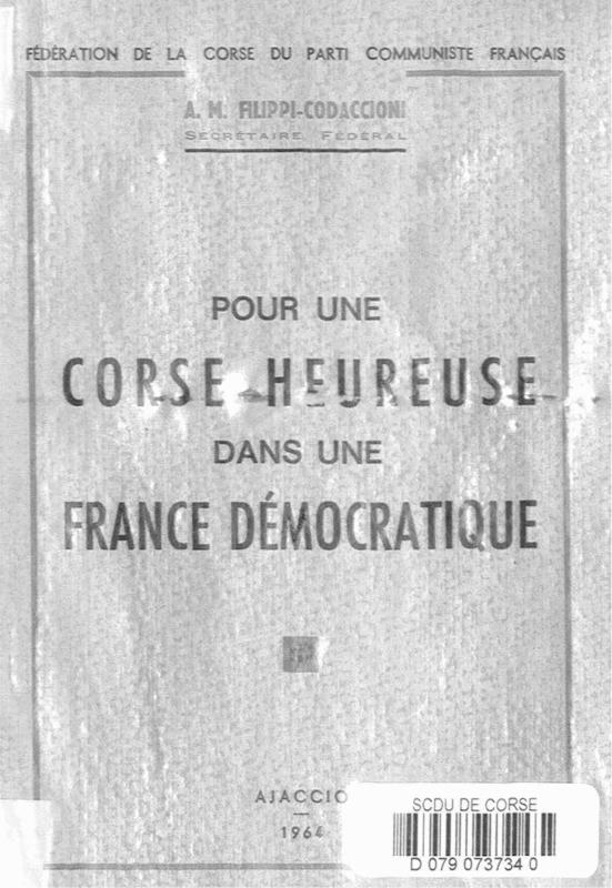 >Pour une Corse heureuse