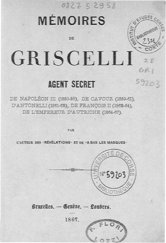 >Mémoires de Griscelli