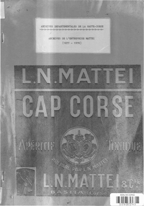 >Archives de l'entreprise Mattei (1877-1970)