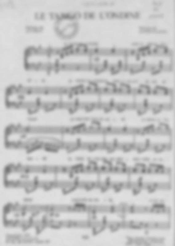 >Le tango de l'ondine