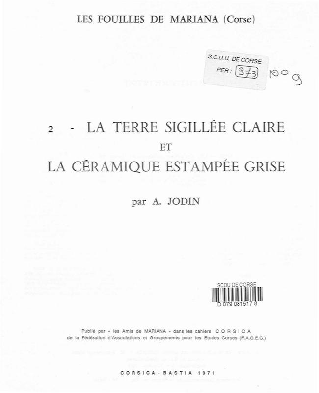 >Cahiers Corsica N°9