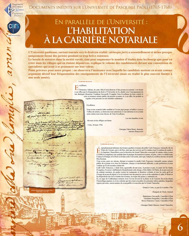 Documents inédits sur l’Université de Pasquale Paoli (1765-1768)