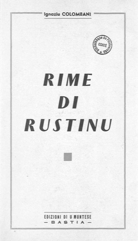>Rime di Rustinu