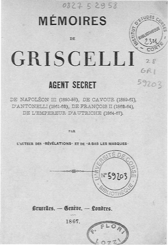 >Mémoires de Griscelli