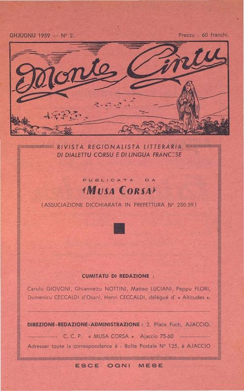 Monte Cintu Numaru 2 Ghjugnu 1959