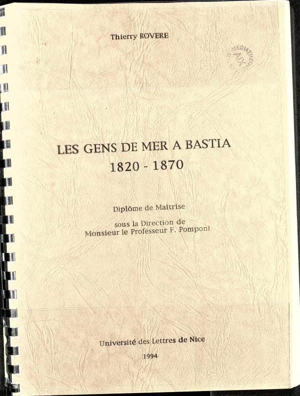 >Les gens de mer à Bastia