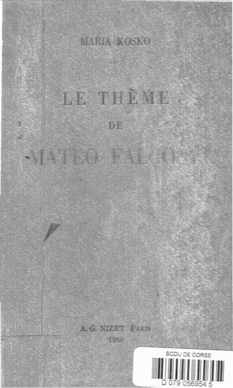 >Le thème de Mateo Falcone