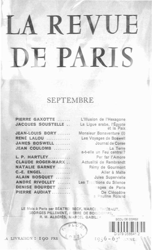 >La revue de Paris