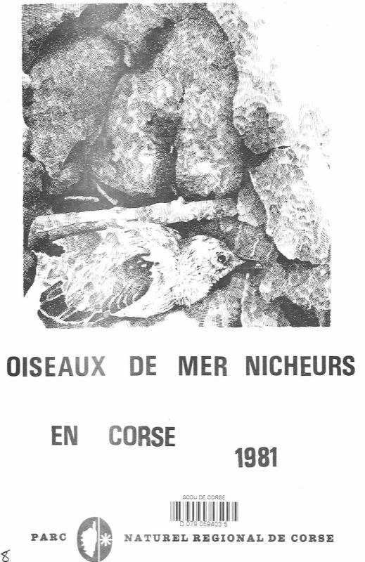 >Oiseaux de mer nicheurs en Corse (1981)