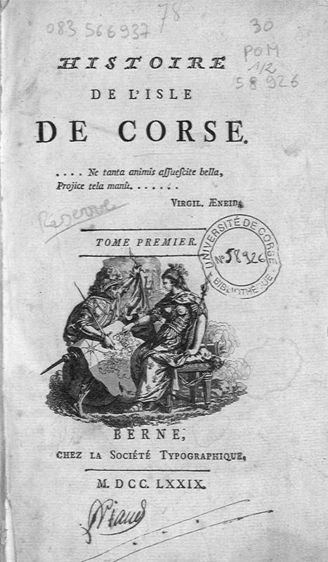 >Histoire de l'Isle Corse