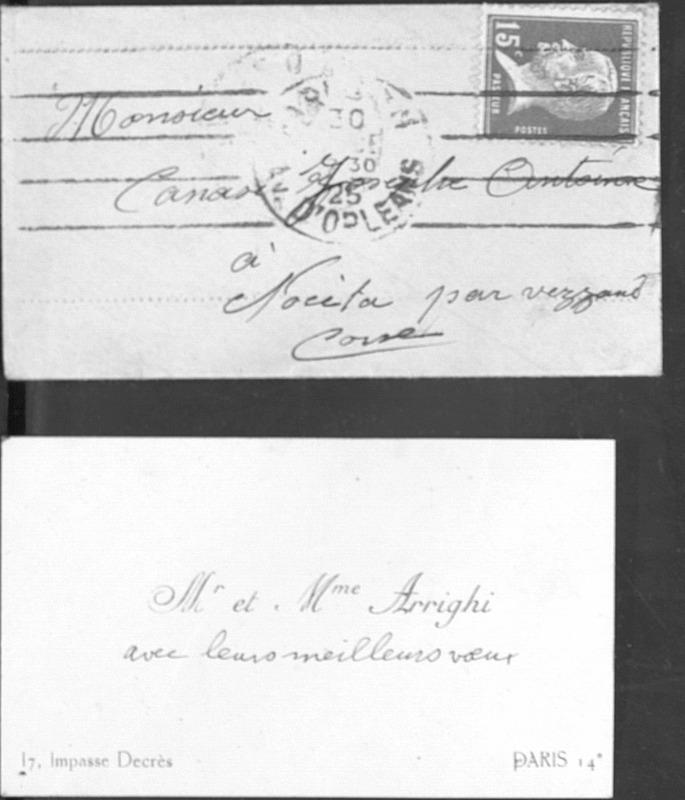 Enveloppes des correspondances de Joseph-Antoine Canasi