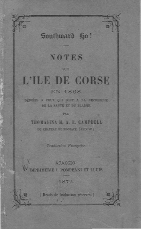 >Notes sur l'île de Corse en 1868