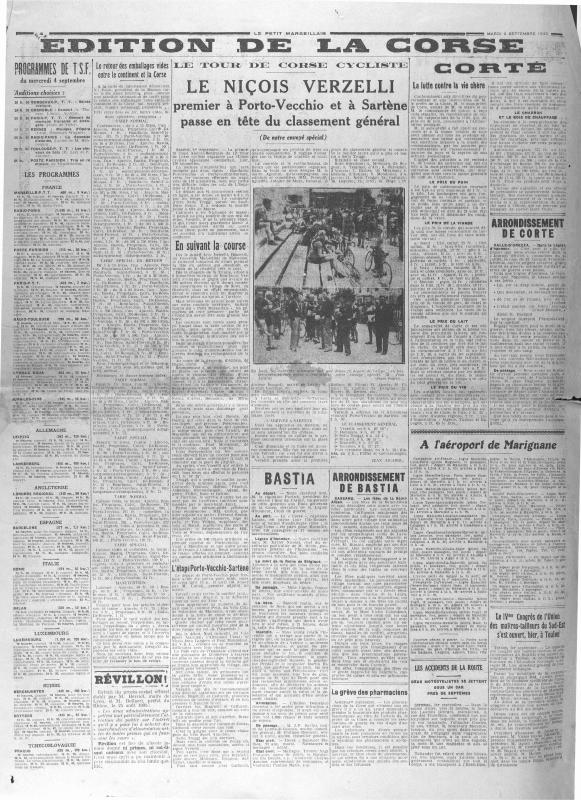 Le Petit Marseillais, édition de la Corse (1935-09)