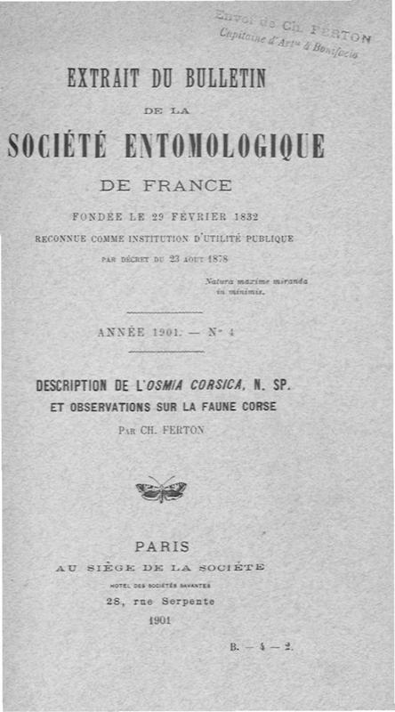 >Bulletin de la Société Entomologique de France