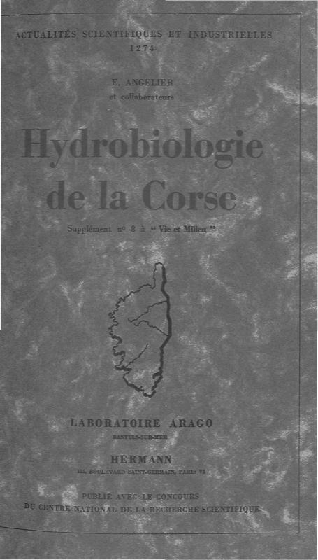 >Hydrobiologie de la Corse