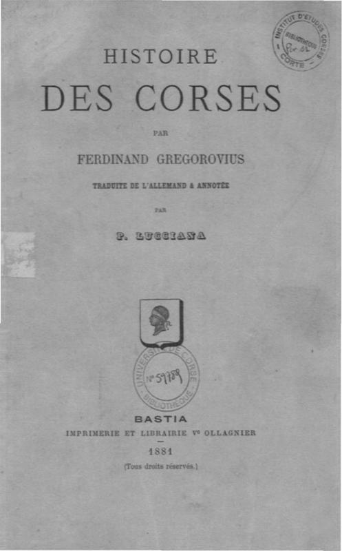 >Histoire des Corses