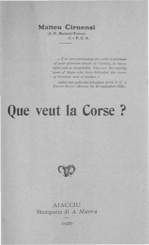 >Raccourci des histoires parallèles de la Corse et de la Sardaigne