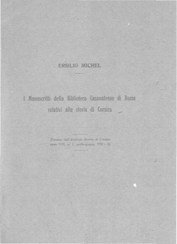 >I manoscritti della Biblioteca Casanatense di Roma.
