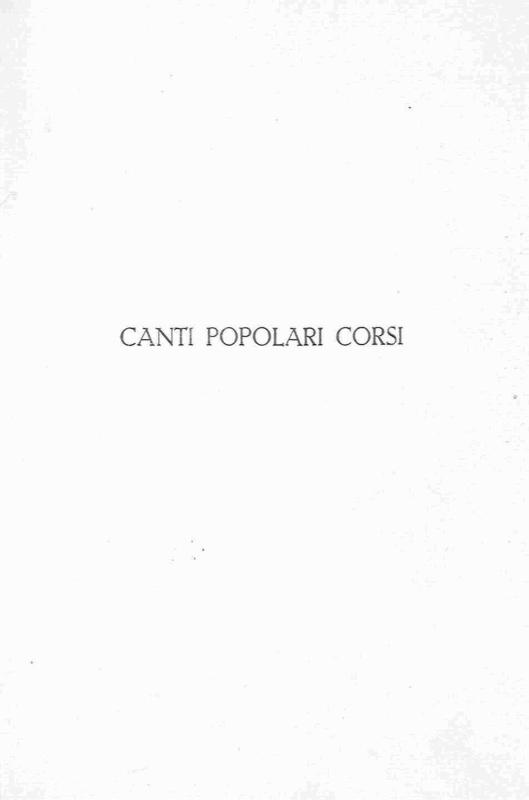 >Canti popolari corsi