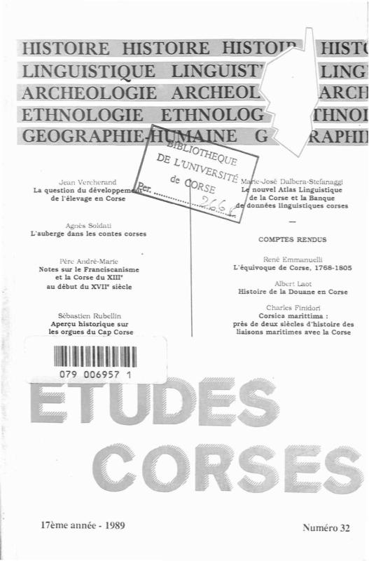 >Études Corses n°32