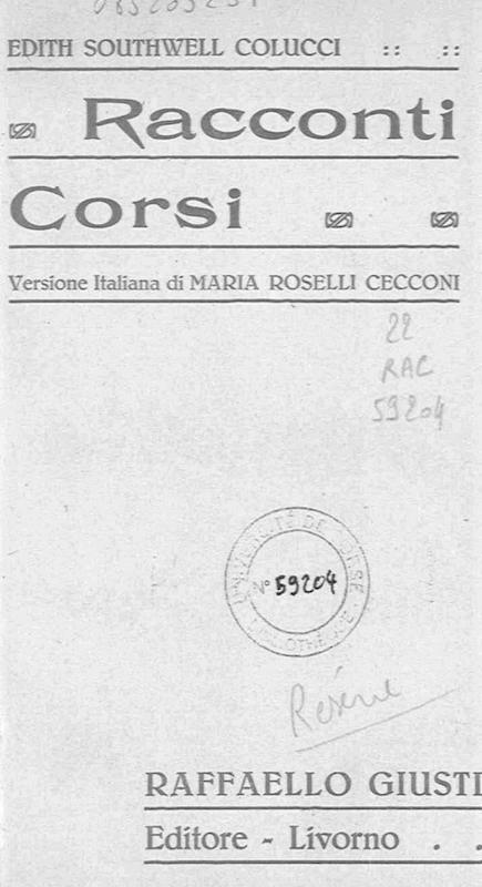 >Raconti Corsi