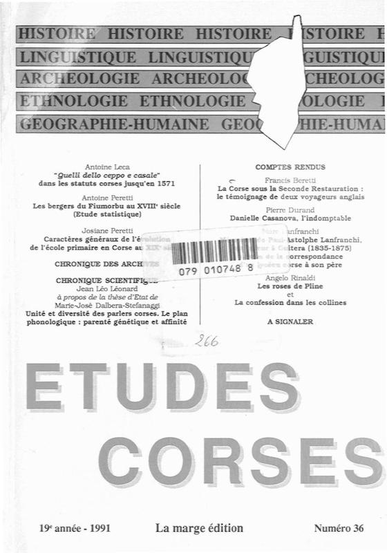 >Études Corses n°36
