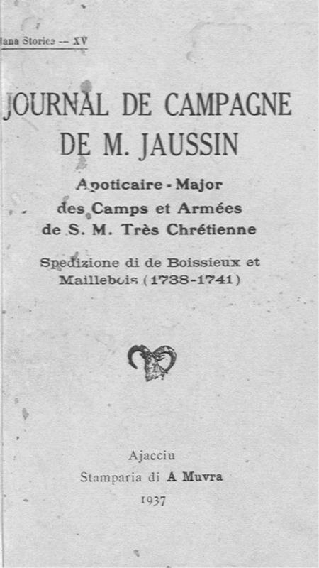 >Journal de campagne de M. Jaussin