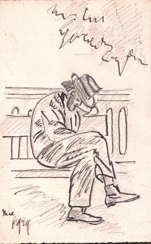 >Sieste sur un banc à Nice