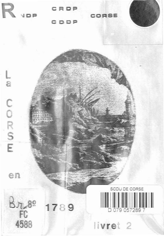 >La Corse en 1789