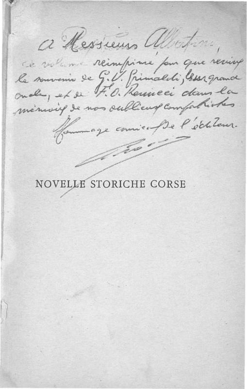 >Novelle storiche corse
