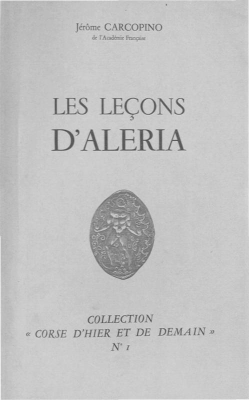 >Les Leçons d'Aléria