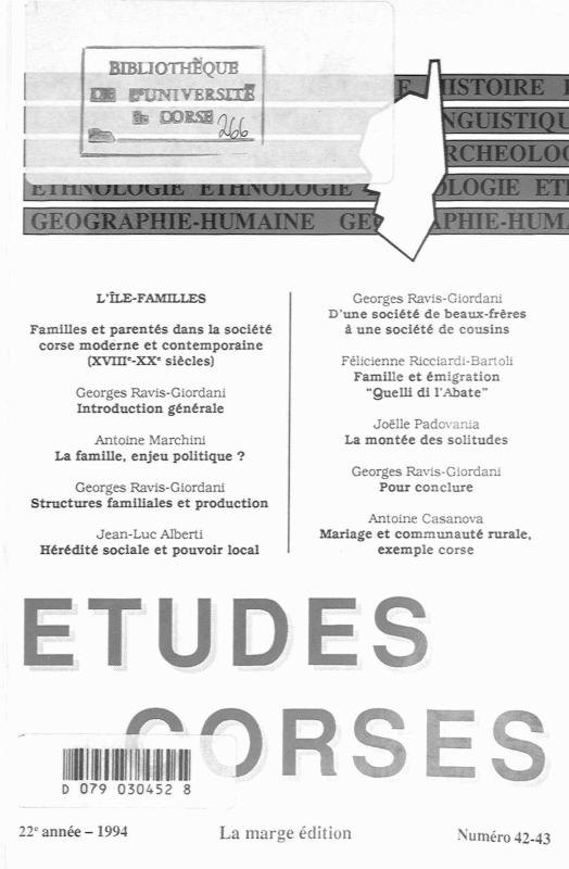 >Études Corses n°42-43