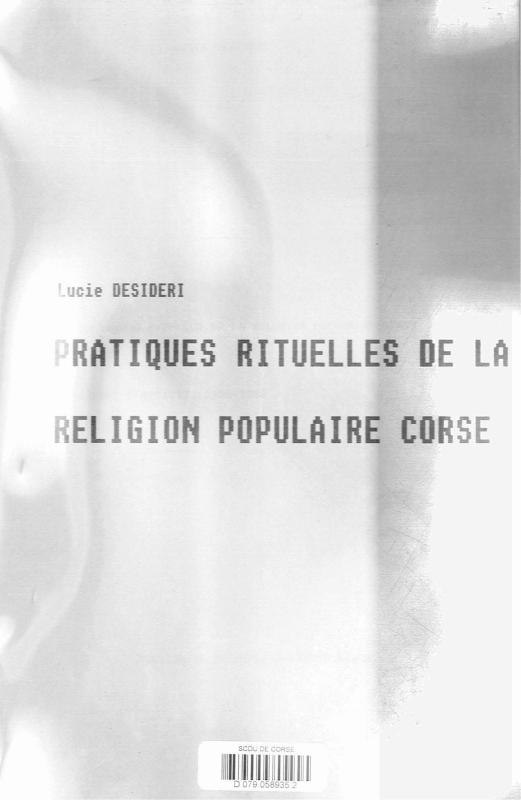 >Pratiques rituelles de la religion populaire corse
