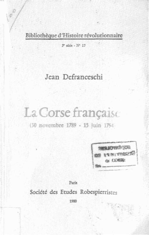 >La Corse française