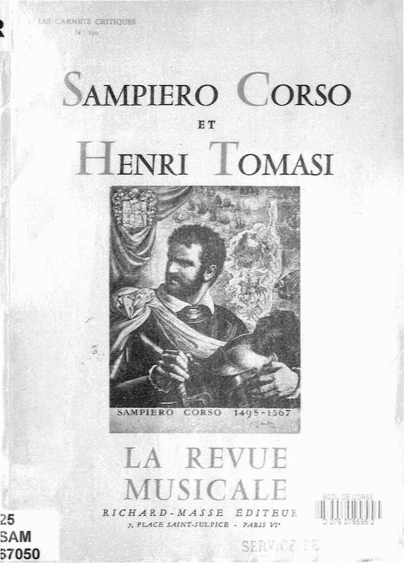 >Sampiero Corso et Henri Tomasi
