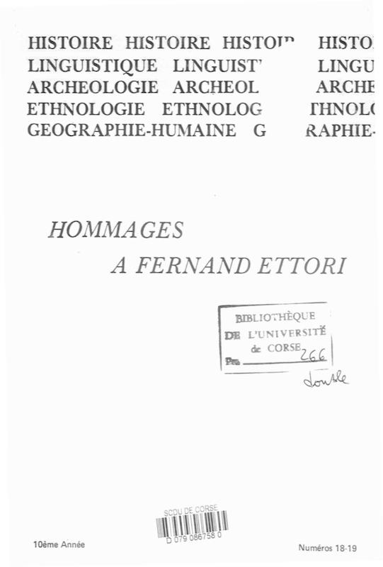 >Études Corses n°18-19