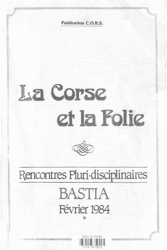>La Corse et la folie