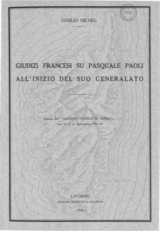 >Giudizi Francesi Su Pasquale Paoli