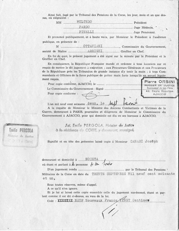 >Documents d'invalidité et dossier de réforme (Joseph-Antoine Canasi)