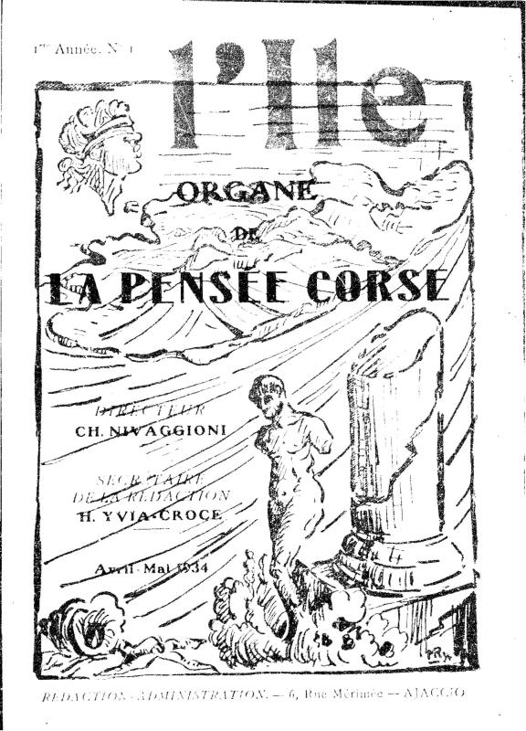 >L’Île, organe de la pensée corse. Avril-mai 1934